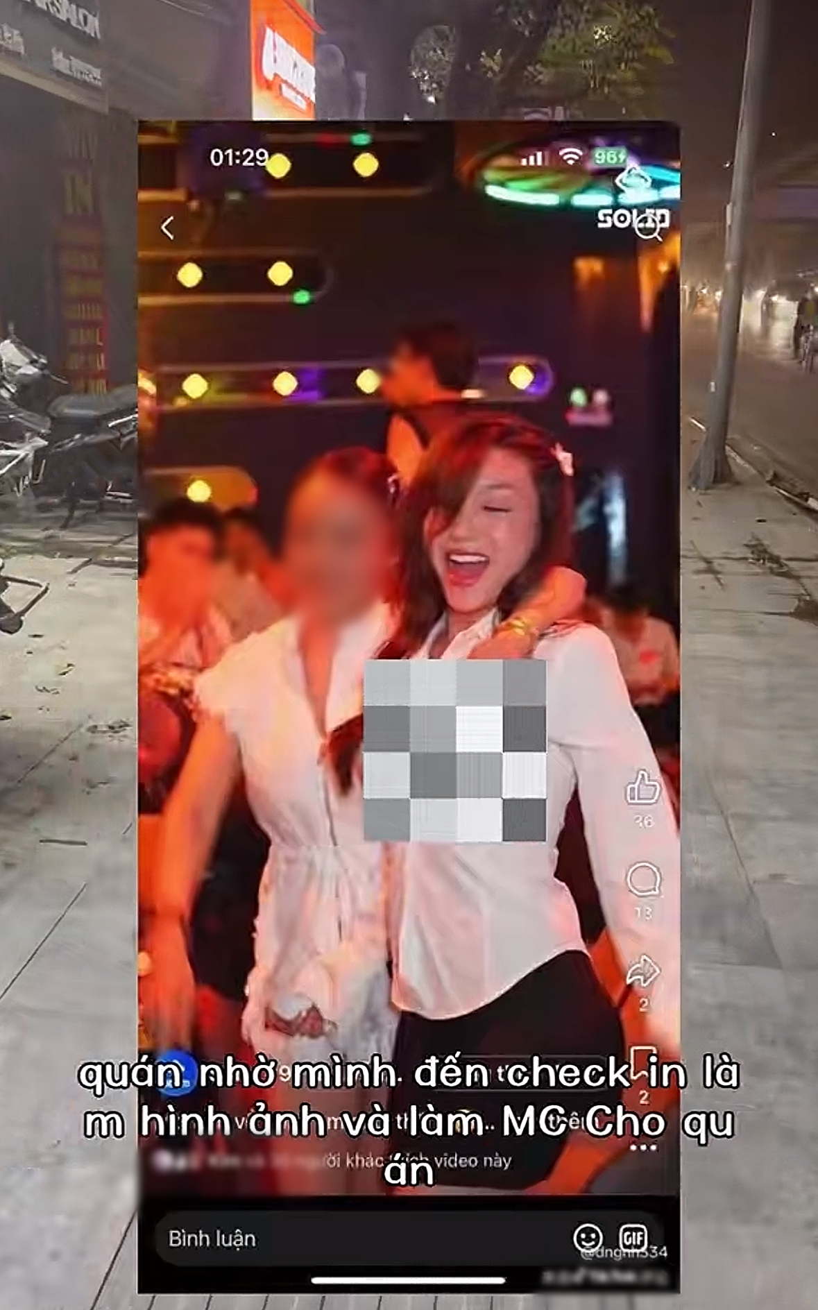 Ngọc Tuyết lên tiếng về hình ảnh ở quán bar, song không nói rõ thời điểm. 