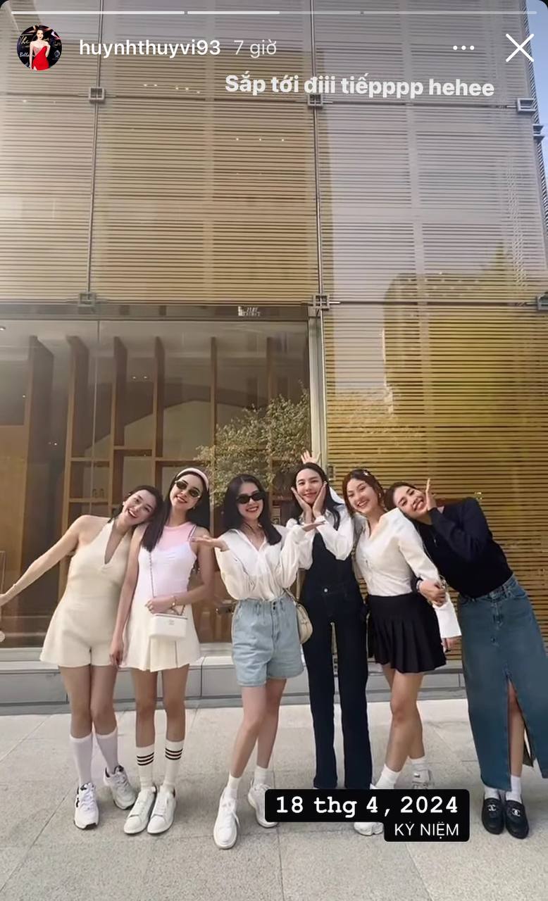 Thuý Vi còn ẩn ý sắp tới hội bạn sẽ được đi chơi tiếp cùng nhau 