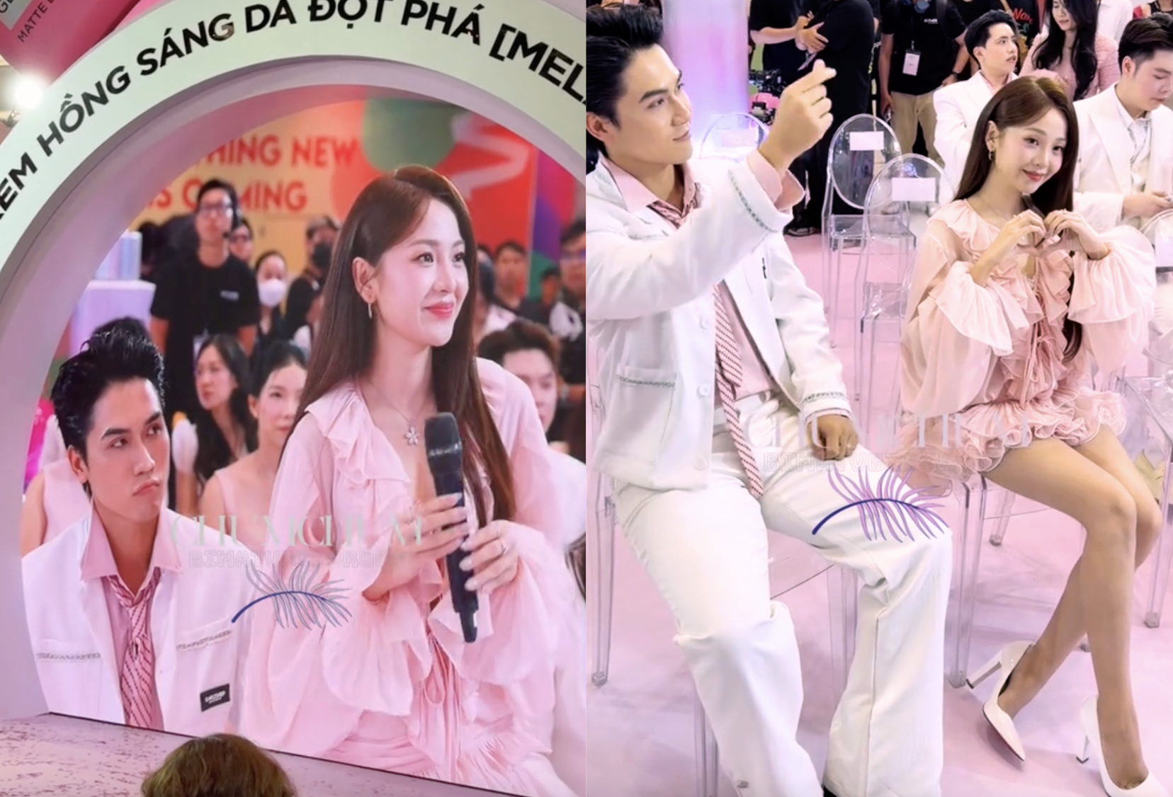 Nữ diễn viên được khen ngợi từ nhan sắc đến sự khéo léo, linh hoạt trong ứng xử tại sự kiện làm đẹp.