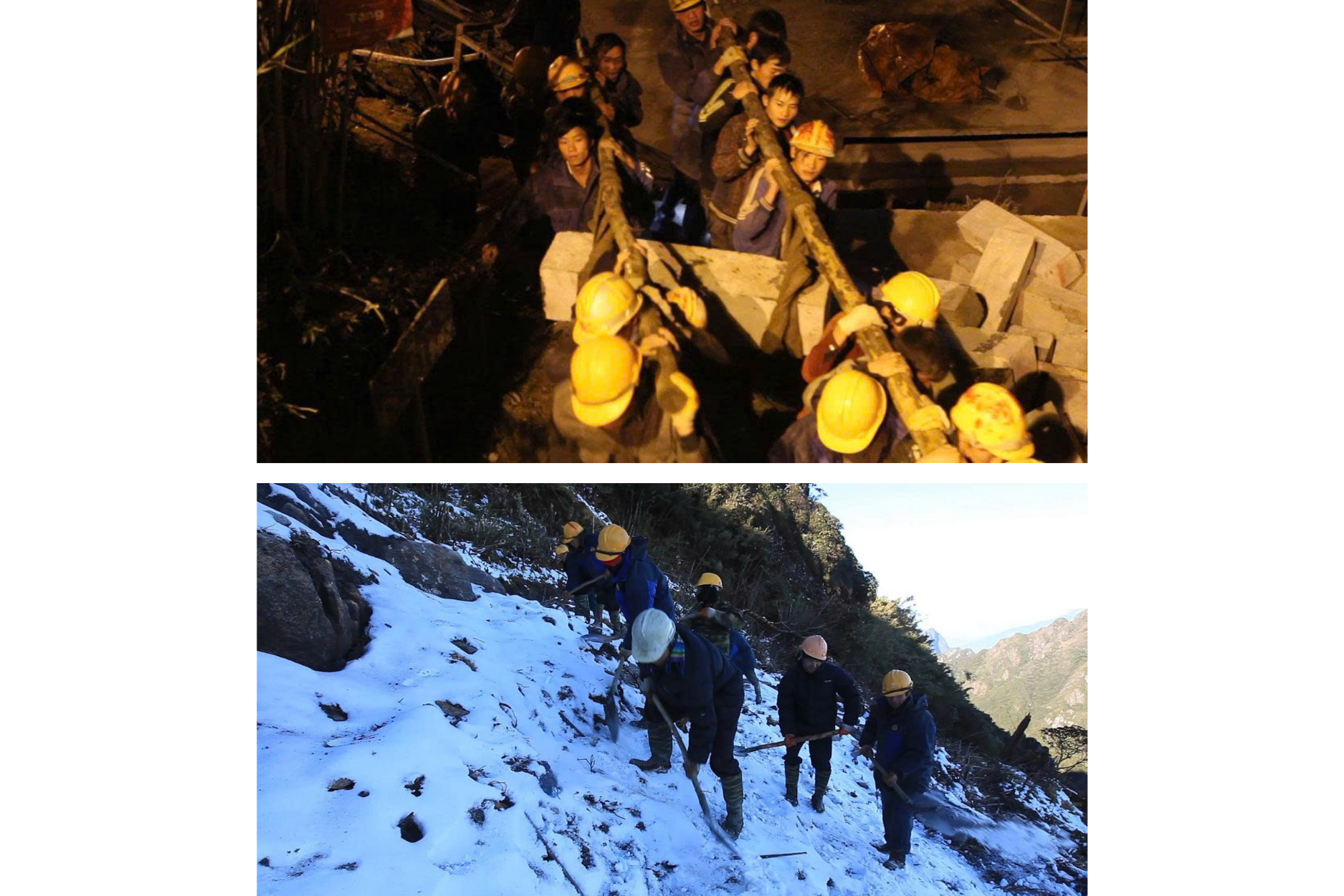 Lực lượng kỹ sư và công nhân phải làm việc trong điều kiện cực kì khắc nghiệt