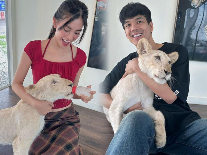 Tiểu Vy phủ nhận chuyện hẹn hò mỹ nam Thái Lan