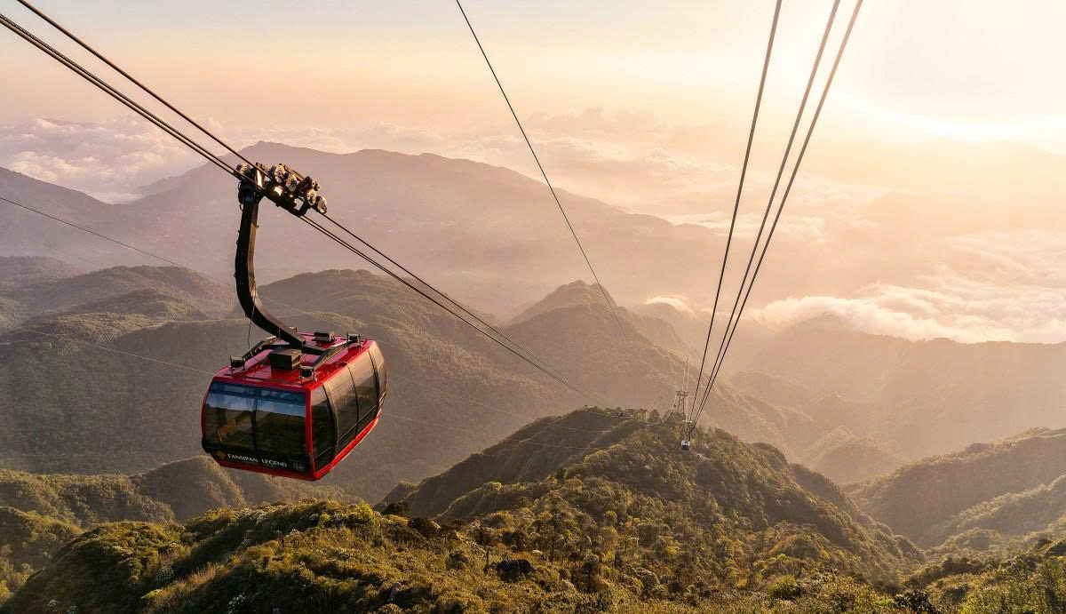 Hệ thống cáp treo có sức chứa 35 hành khách mỗi cabin