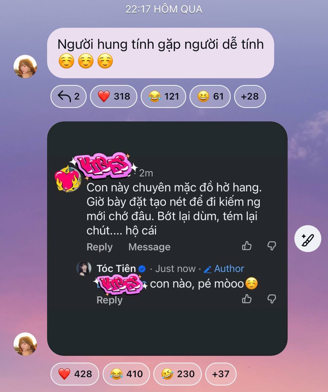 Tóc Tiên đáp trả bình luận kém duyên của cư dân mạng 