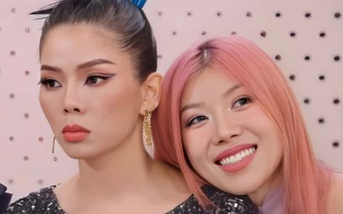 Khoảnh khắc của Trang Pháp và Lệ Quyên cũng được dân mạng Việt Nam đào lại (Ảnh: Threads)