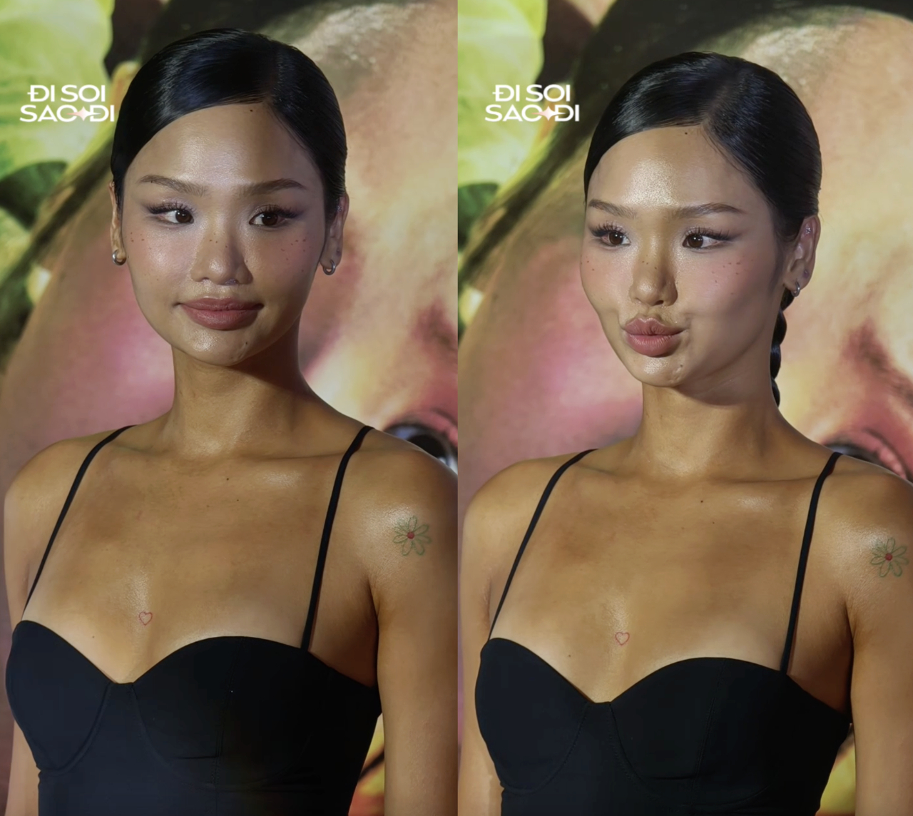 Màu da nâu chưa đều màu, khả năng cao Miu Lê vừa 