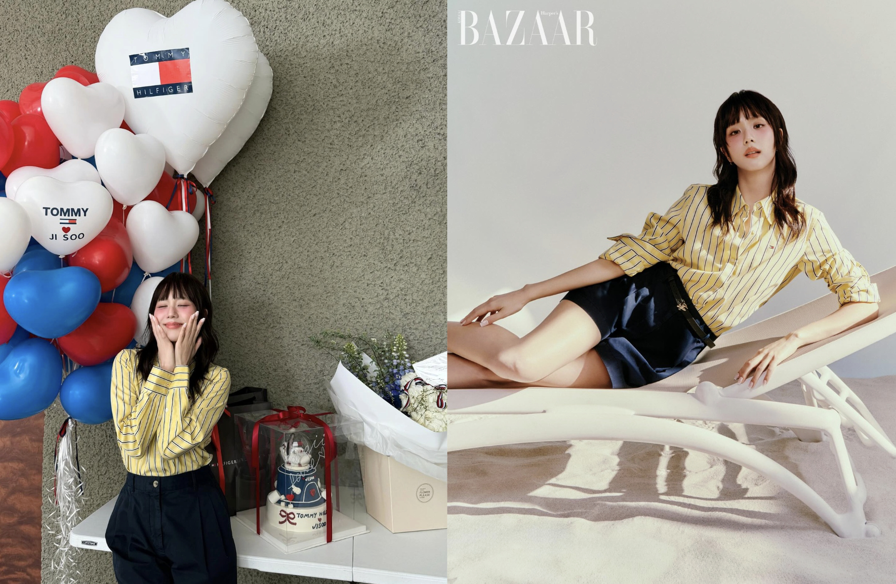 Hình ảnh sau mà Jisoo cập nhật trước khi drama bùng nổ - một buổi photoshoot cùng Tommy Hilfiger.