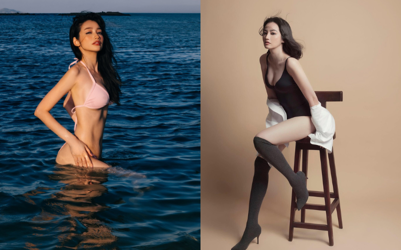 Người đẹp sở hữu hình thể săn chắc, quyến rũ. 