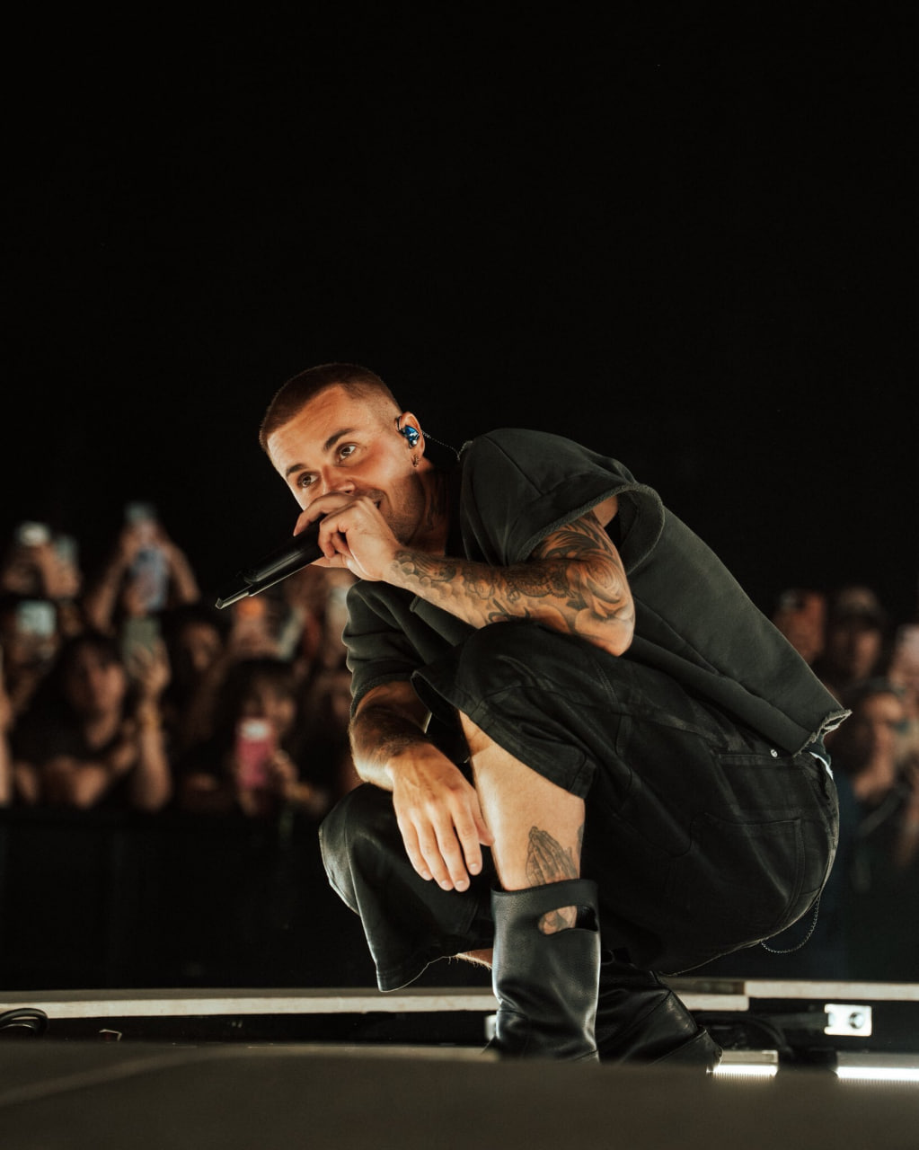   Phần biểu diễn của Justin Bieber tại sân khấu chính cũng lố thời gian 2 phút (Ảnh: X)  