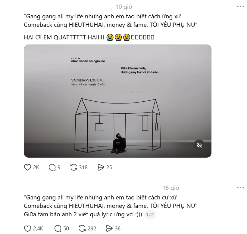 Phần ca từ của Robber trong Vacheron Louie V được khen ngợi (Ảnh cap màn hình)