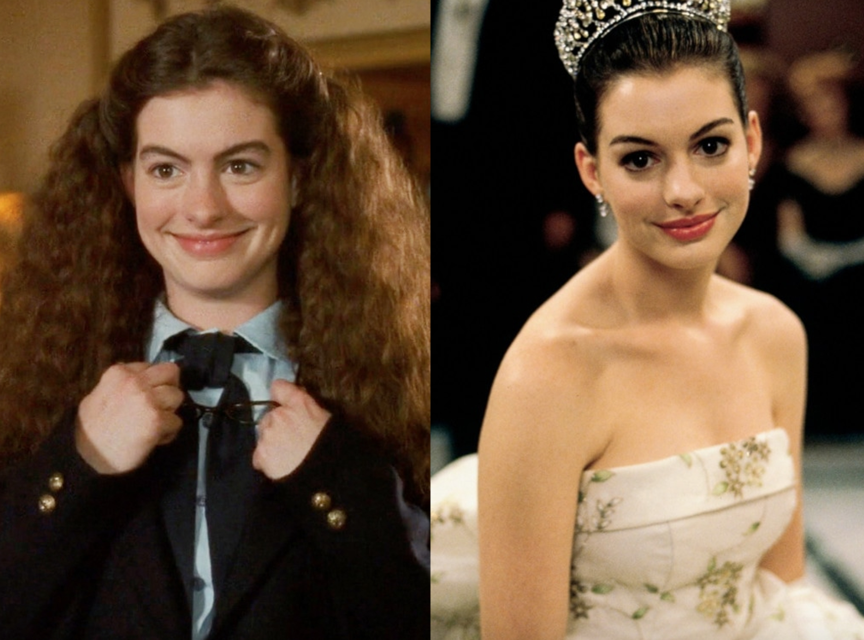  Dù có diện lay out tóc nào cũng không thể phủ nhận visual cực sáng của Anne Hathaway trong bộ phim. Ảnh: X