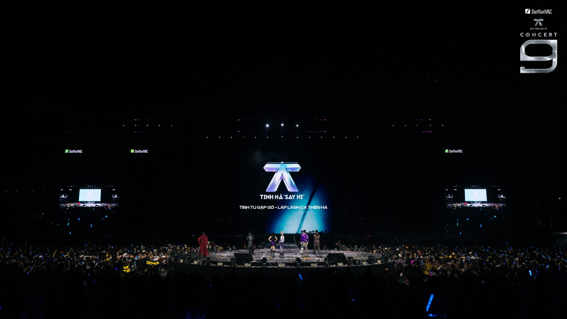 NSX Anh Trai công bố gameshow mới Tinh Hà Say Hi tại concert D-9 (Ảnh: Anh Trai Say Hi) 