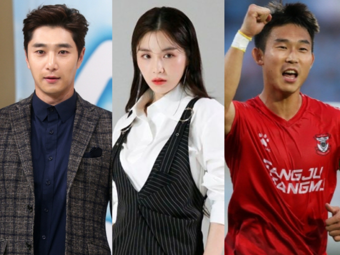 Seo Yi An làm cho nam diễn viên Kim Min Su (ngoài cùng bên trái) và cầu thủ bóng đá Yoon Bit Garam đấu đá nhau tới 1 mất 1 còn trên mạng xã hội. Ảnh: Nate