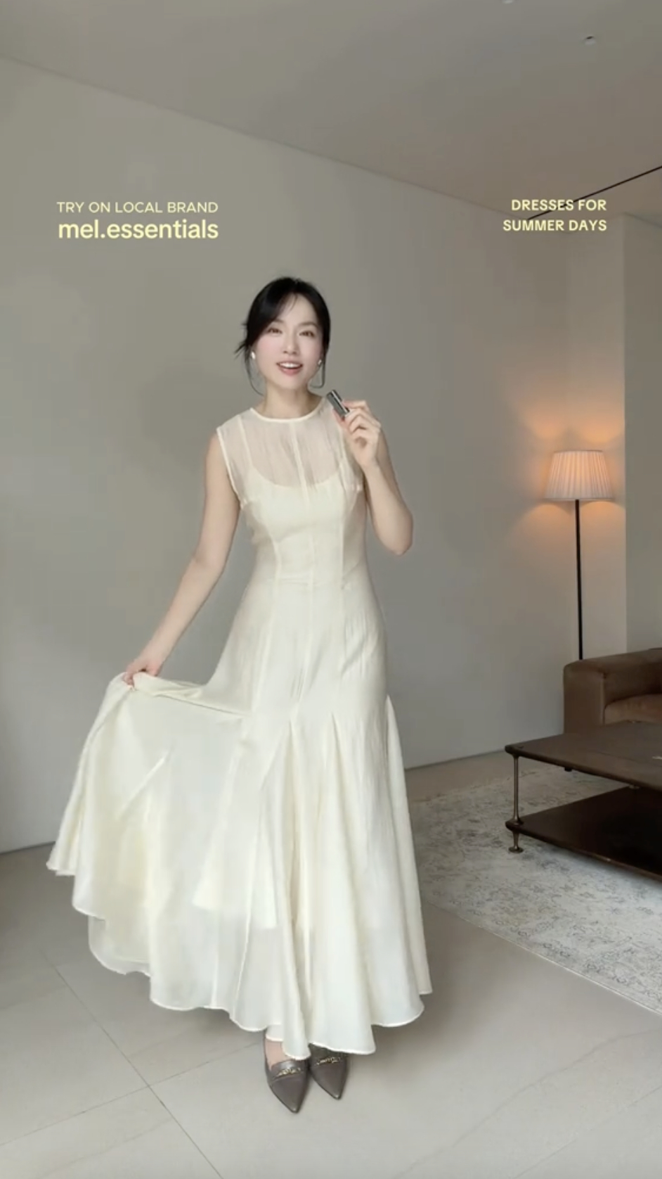 Sản phẩm cũng bị các netizen đánh giá thấp khi lên người Hà Trúc (Ảnh Lê Hà Trúc)