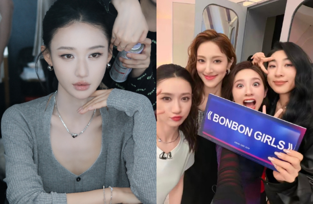 Hà Tuyên Lâm đã bị đồng đội vạch mặt tâm cơ, ích kỷ ngay trên sóng trực tiếp. Cô cũng đang nhận vô số lời chỉ trích của công chúng xứ tỷ dân. Ảnh: Weibo. 