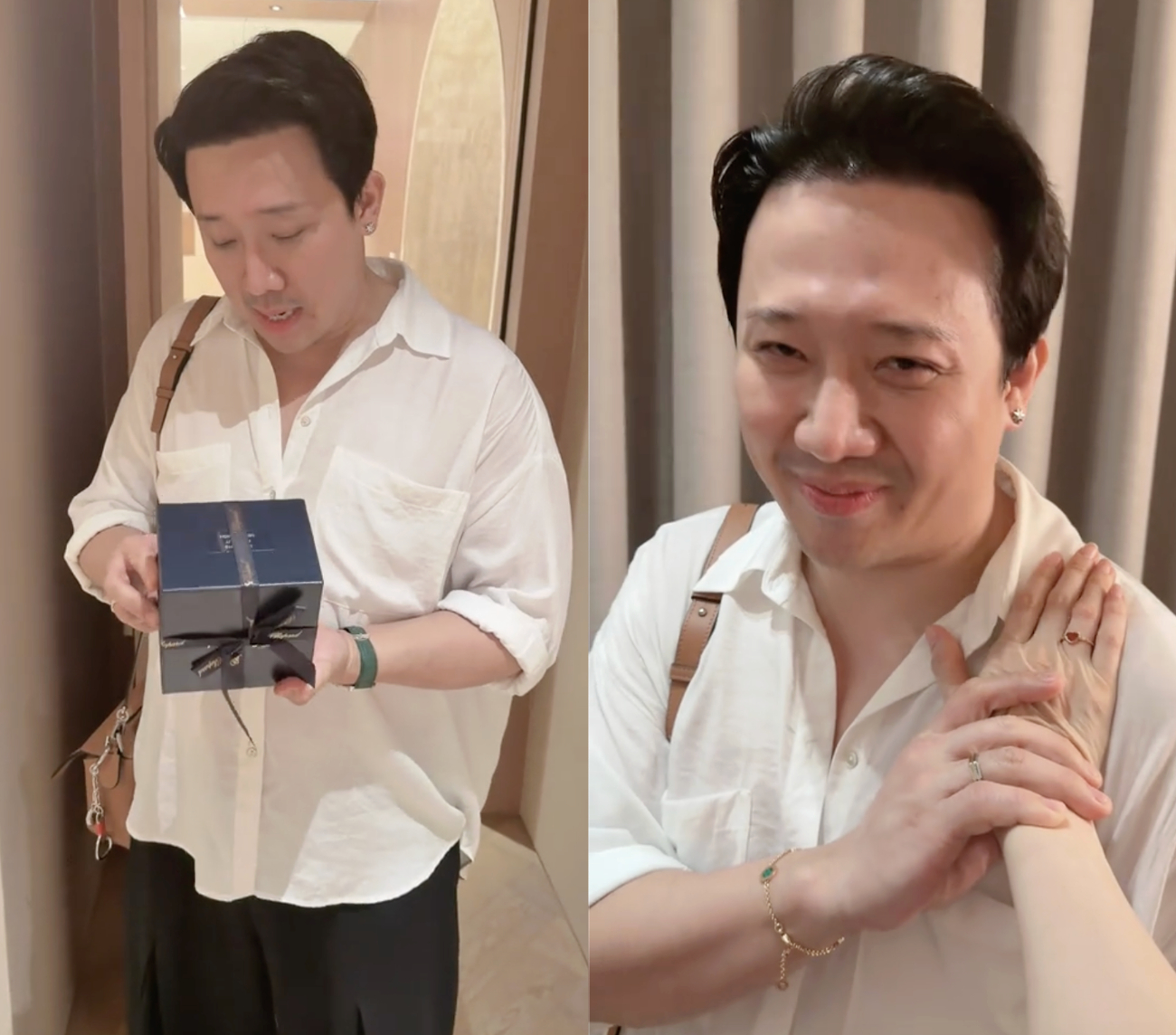 Món đồ hiệu mới mà Trấn Thành vừa dành tặng Hari Won là một thiết kế đến Chopard.