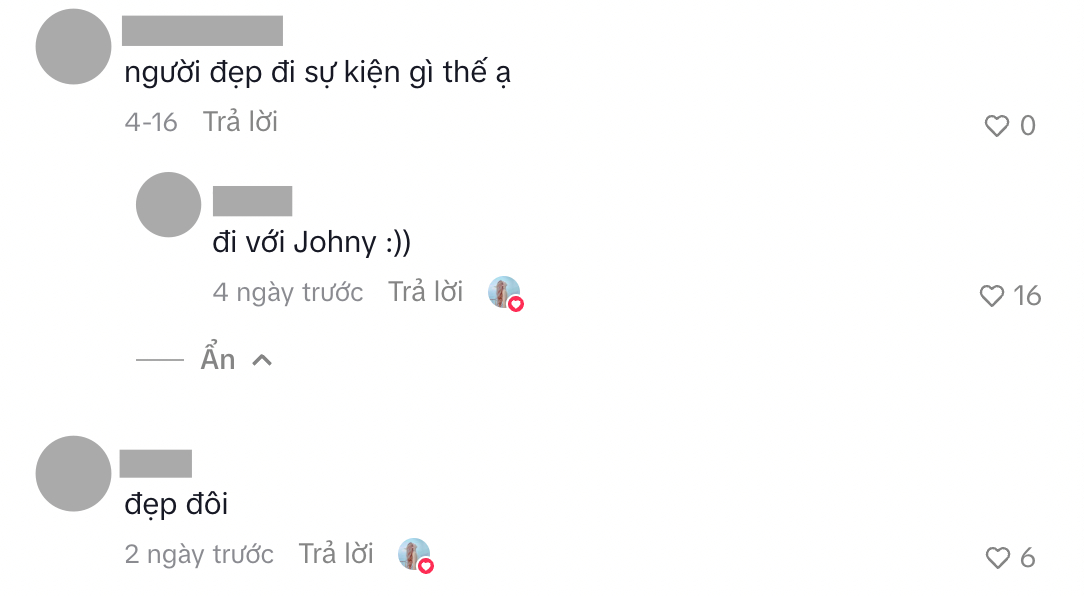 Kalli thả tim bình luận khen đẹp đôi (Ảnh chụp màn hình)