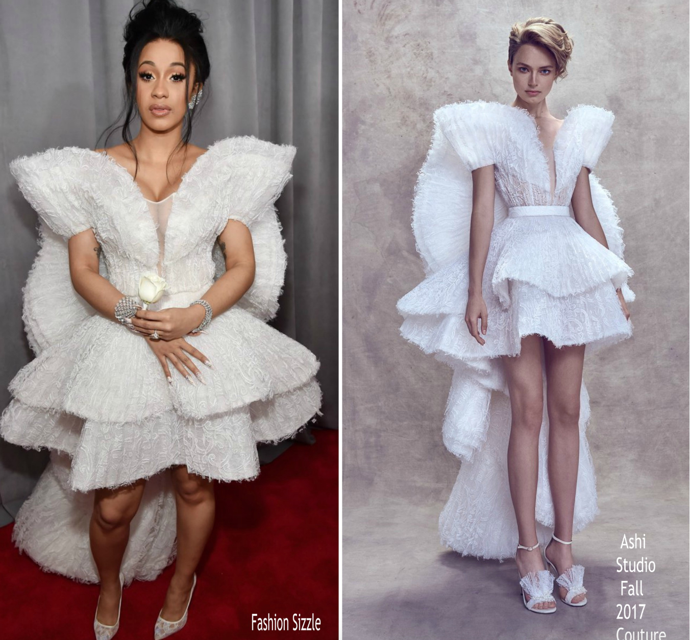  Cardi B cũng là ngôi sao thường xuyên xuất hiện trên front row của Ashi Studio.