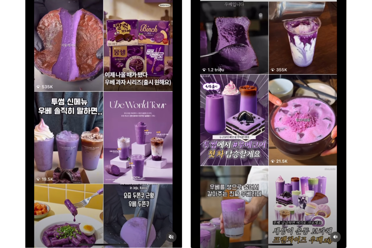 Ube đang là cơn sốt viral tại nhiều quốc gia trên thế giới (Ảnh: @kem19995)

