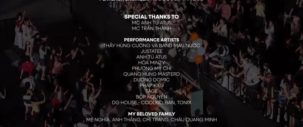 Ekip của RHYDER bỏ sót WOKEUP và CAPTAIN BOY trong phần credit các nghệ sĩ 