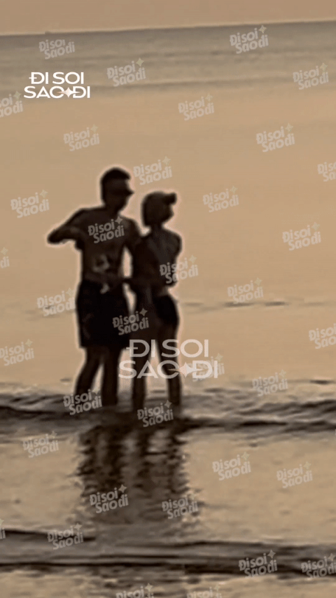 Andree và Phương Ly bị tóm dính khoá môi nhau ở bãi biển Phú Quốc