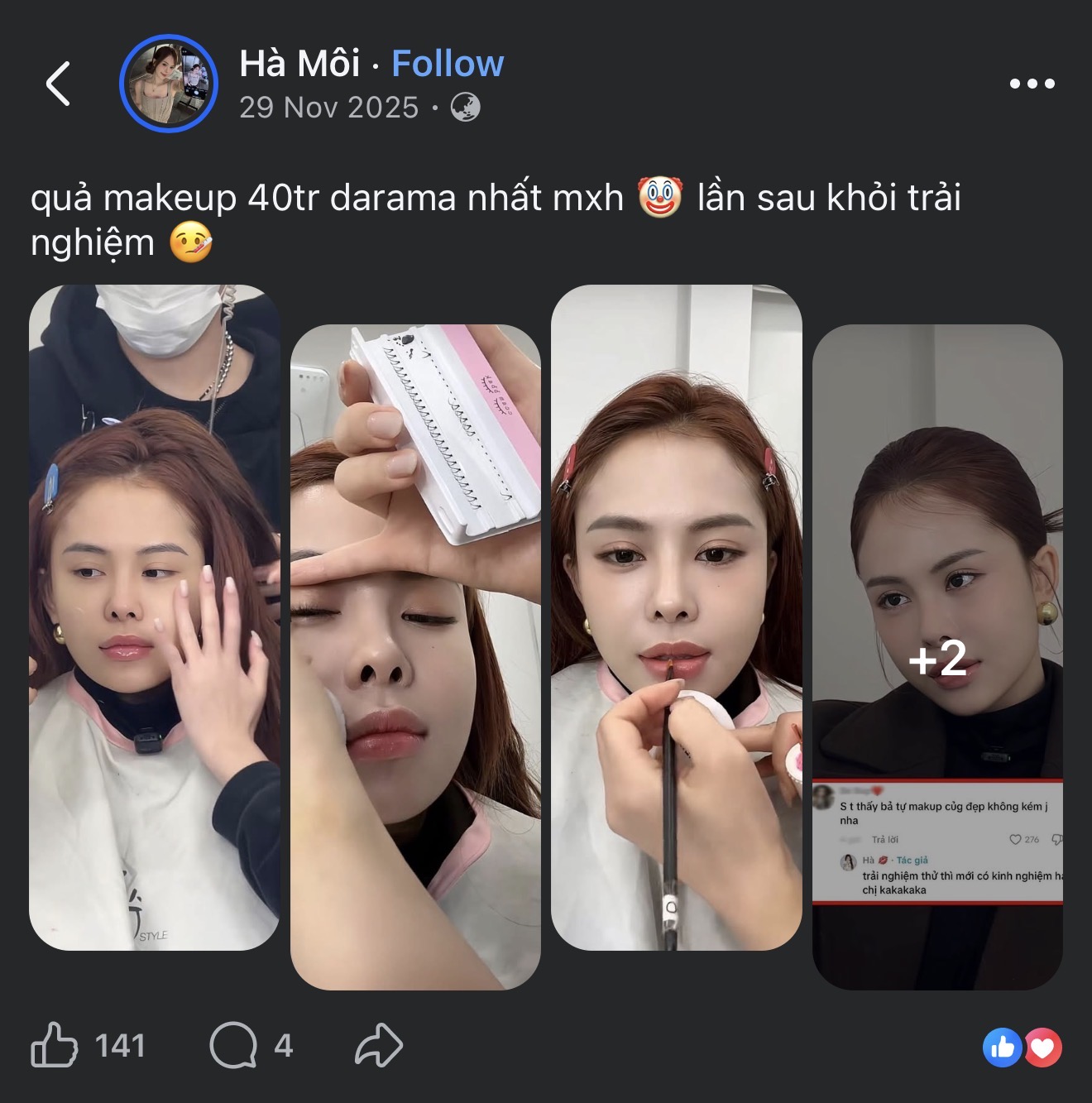 Hà Môi từng makeup hết 40 triệu, bị dân mạng tố phông bạt, chính chủ khẳng định 