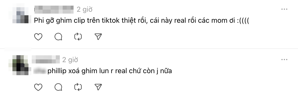 Dân tình liên tục bình luận về việc Phillip Lê bỏ ghim clip