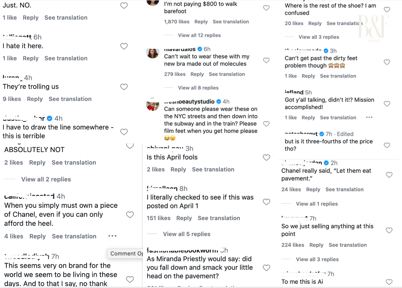  Thiết kế này của Chanel nhận về hàng loạt bình luận chỉ trích, phản đối.