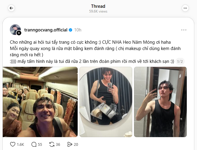 Chia sẻ của Trần Ngọc Vàng thu hút lượng tương tác lớn trên MXH.