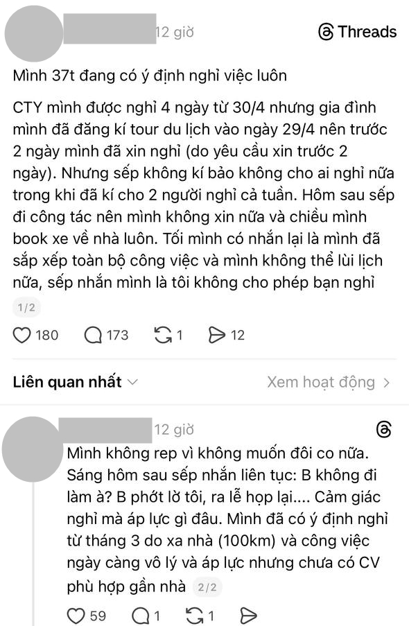 Câu chuyện gây tranh cãi trên Threads. Ảnh chụp màn hình.