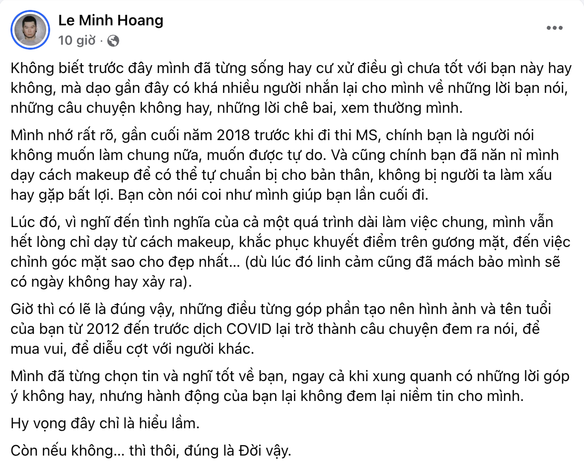 Tee Lee tố một người mẫu từng thi Miss Supranational 2018 nói xấu sau lưng mình