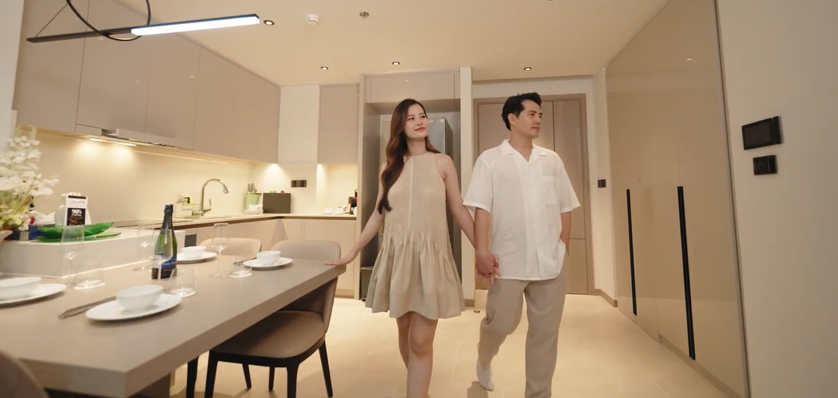 Không gian sống gây ấn tượng với thiết kế hiện đại, có mức giá khoảng 300 triệu đồng mỗi mét vuông