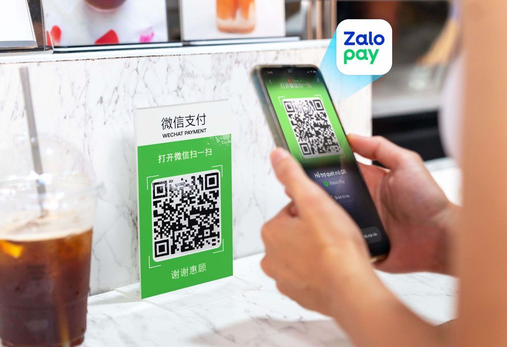 ZaloPay chủ yếu quét được mã Weixin Pay - hình thức thanh toán được sử dụng rộng rãi tại các cửa hàng, hộ kinh doanh và tiểu thương tại Trung Quốc. Ảnh minh họa