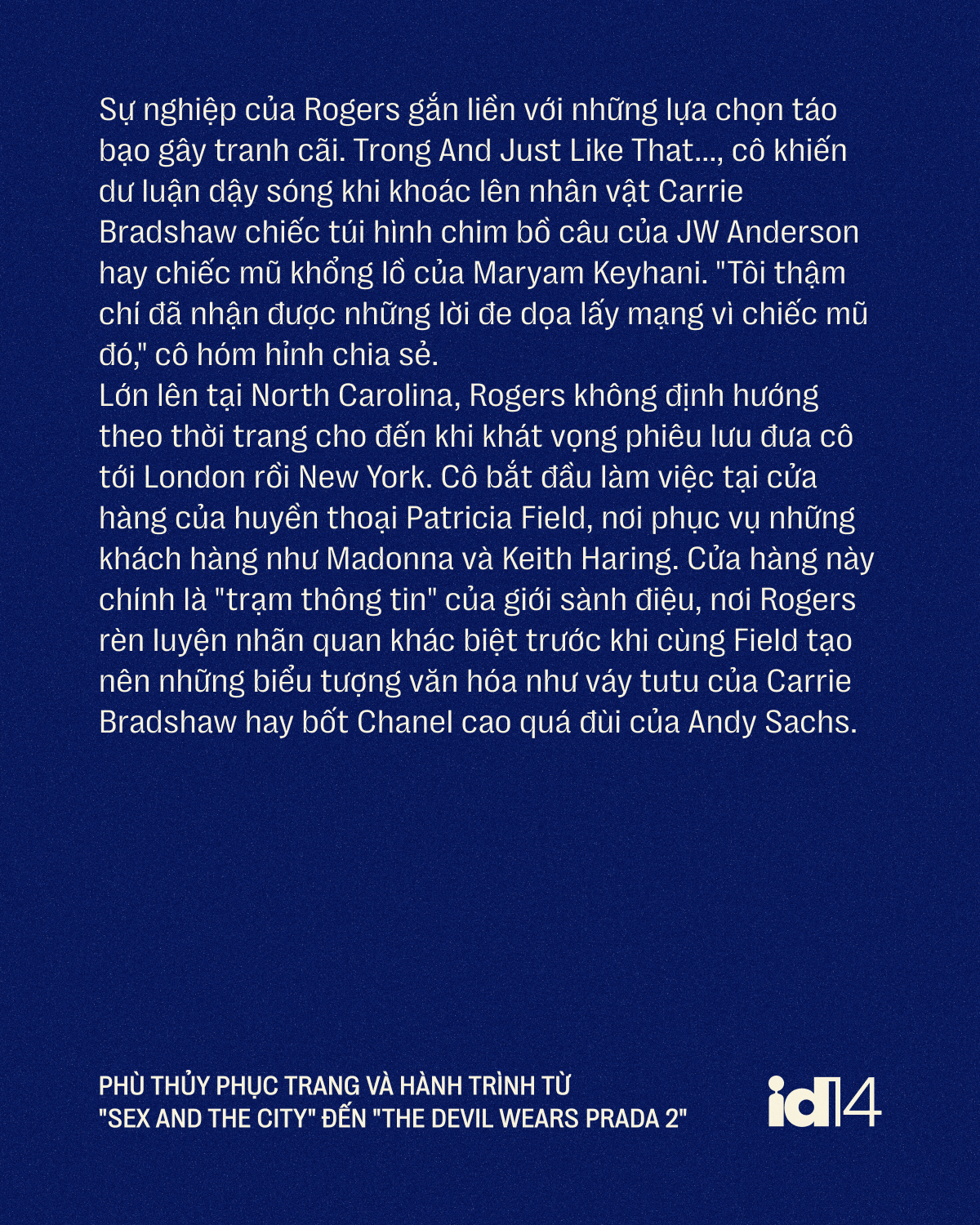 Molly Rogers: Phù thủy phục trang và hành trình từ