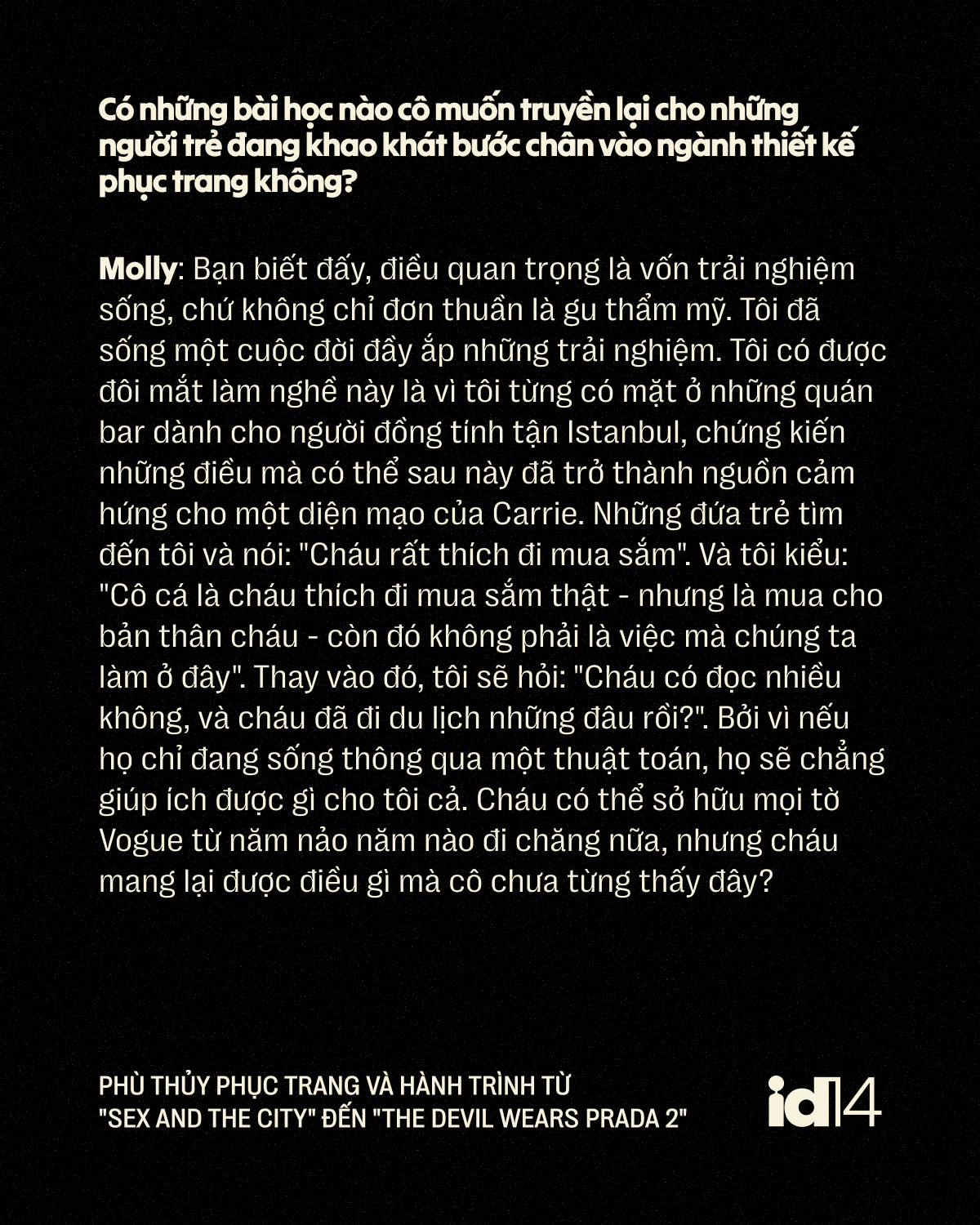 Molly Rogers: Phù thủy phục trang và hành trình từ