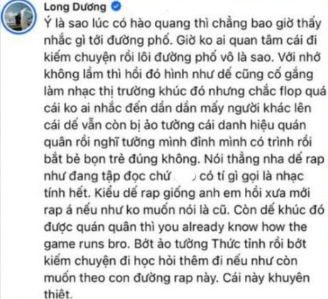 SMO lên tiếng ngay dưới bài đăng của Dế Choắt