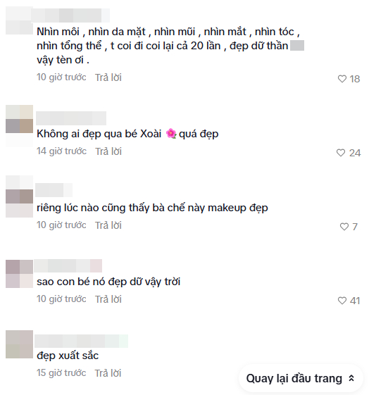 Netizen rần rần để lại lời khen ngợi cho sắc vóc của Xoài Non