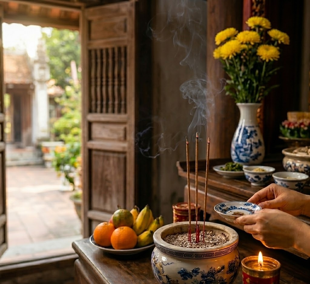 Thắp hương nên mở cửa hay đóng cửa?