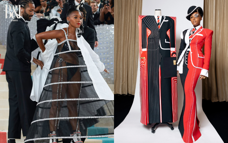  Hai outfit ấn tượng của nữ ca sĩ tại Met Gala 2023 và Met Gala 2025.