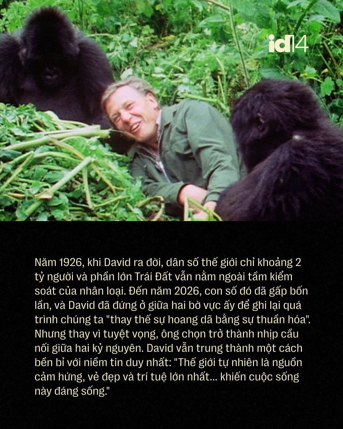 Sir David Attenborough: 100 năm sống, 70 năm làm phim tài liệu và một 
