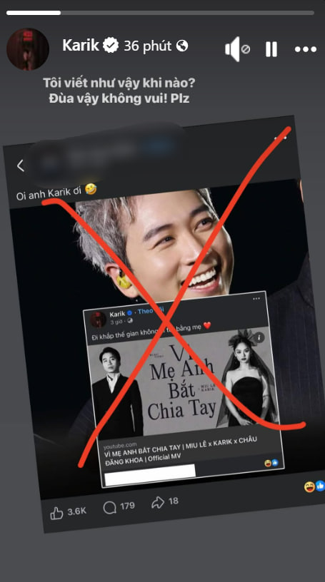 Story của Karik