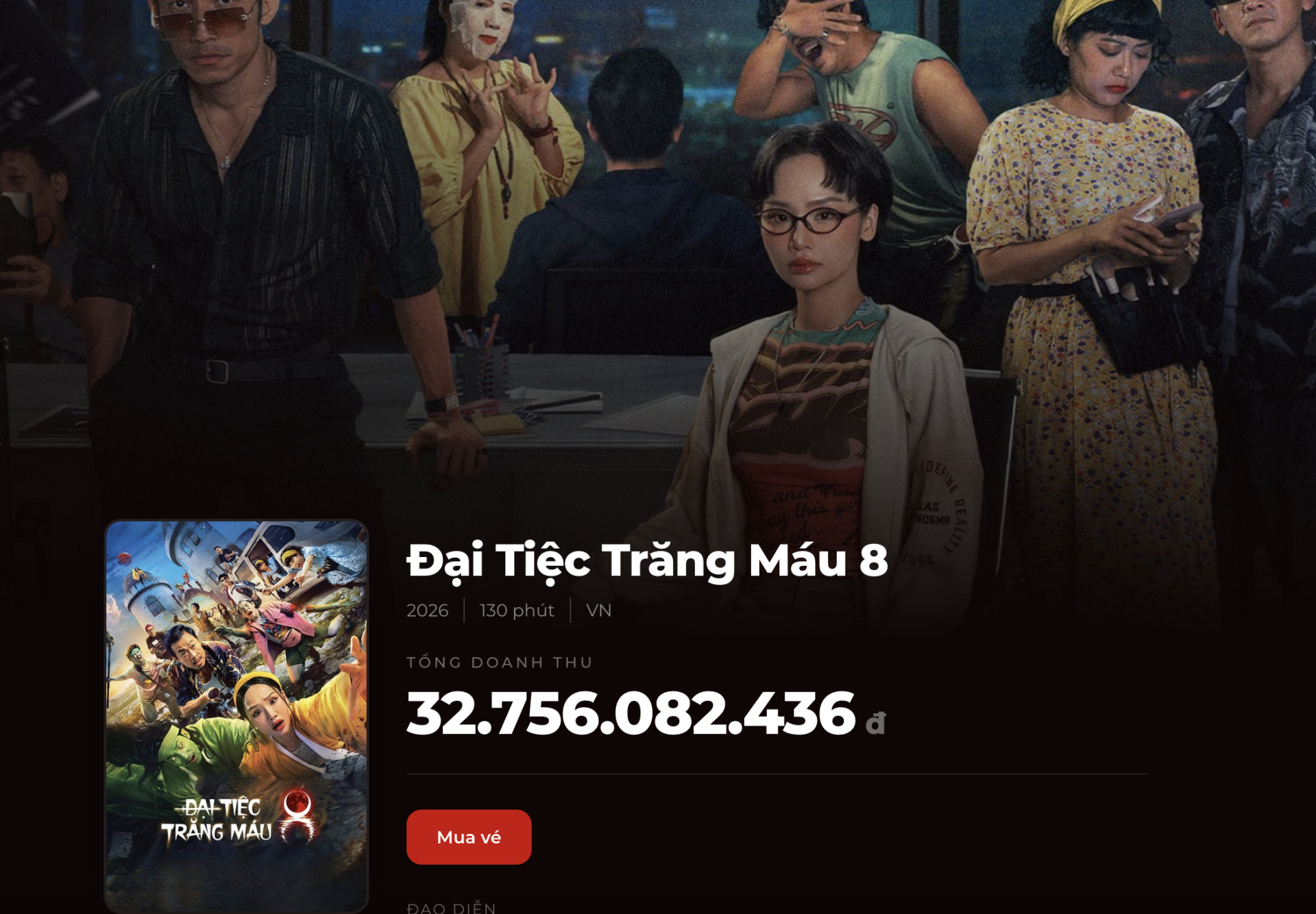 Đại Tiệc Trăng Máu 8 có doanh thu hẩm hiu