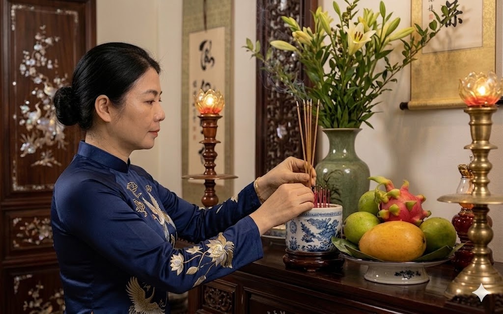 Thắp hương xong nên hạ 4 thứ này
