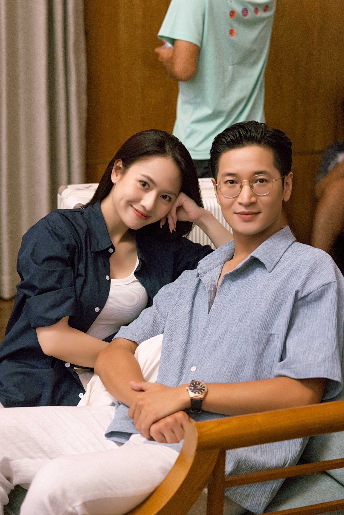   Hai diễn viên quen nhau khi học chung lớp tại trường Đại học Sân khấu - Điện ảnh Hà Nội. Ảnh: FBNV  