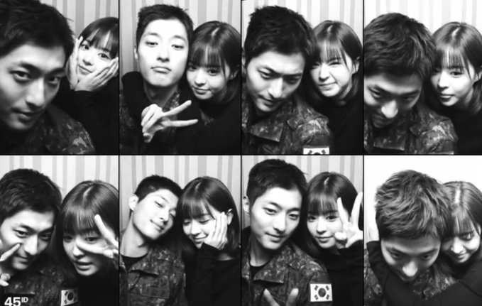 Baek Sun Ho và Jeon So Young chụp ảnh thân mật