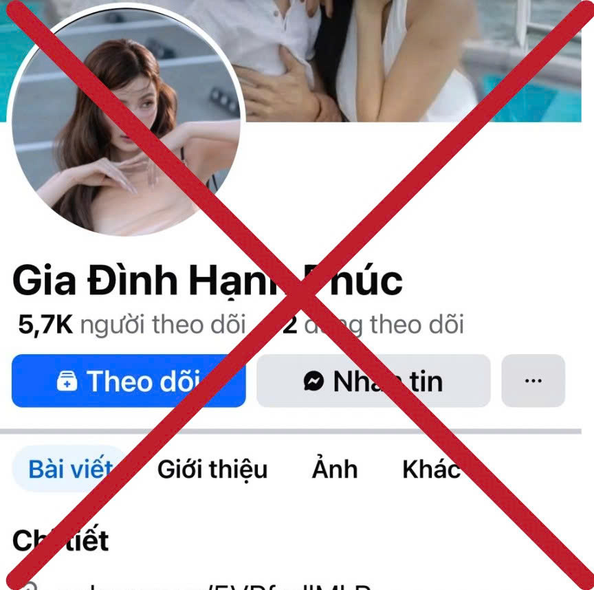 Diễn viên Lương Thế Thành và Thúy Diễm mới đây đã lên tiếng cảnh báo khán giả về tình trạng xuất hiện nhiều trang mạng xã hội giả mạo. Ảnh: FBNV