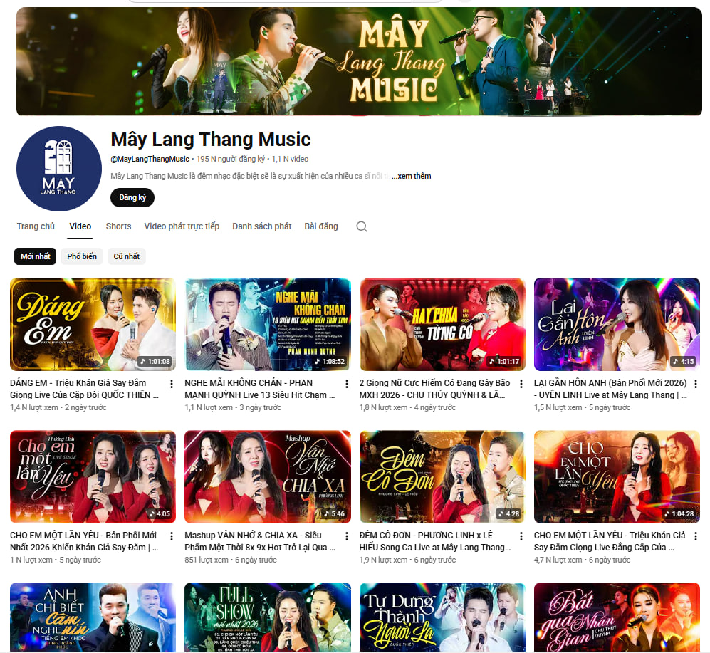 Kênh YouTube của hai thương hiệu này vẫn truy cập bình thường