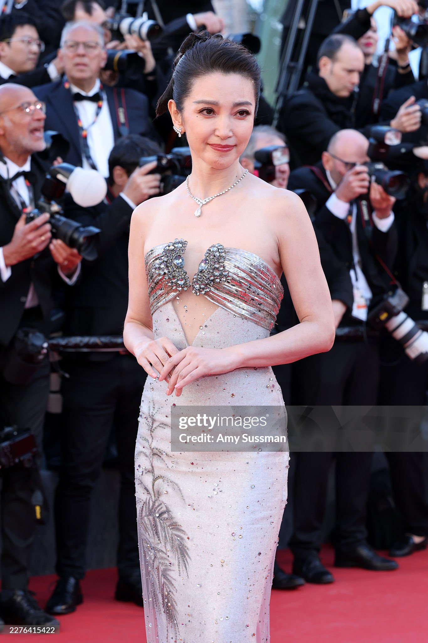 Dàn sao nữ Cbiz bị soi bởi làn da mệt mỏi, makeup không đều tông. (Ảnh Getty Images)
