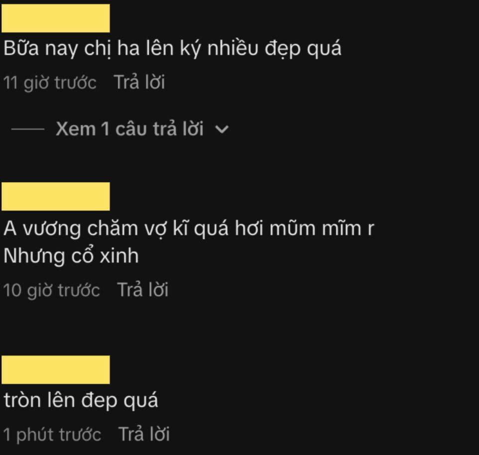   Người đẹp sinh năm 2001 thừa nhận đã tăng 5kg, netizen cho rằng cô được ông xã chăm kĩ. Nguồn: TikTok nhân vật  