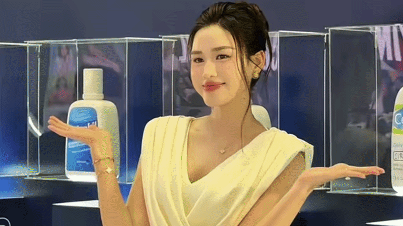   Hoa hậu Đỗ Hà hiếm hoi tham gia sự kiện giải trí sau khi kết hôn. Nguồn: TikTok nhân vật   