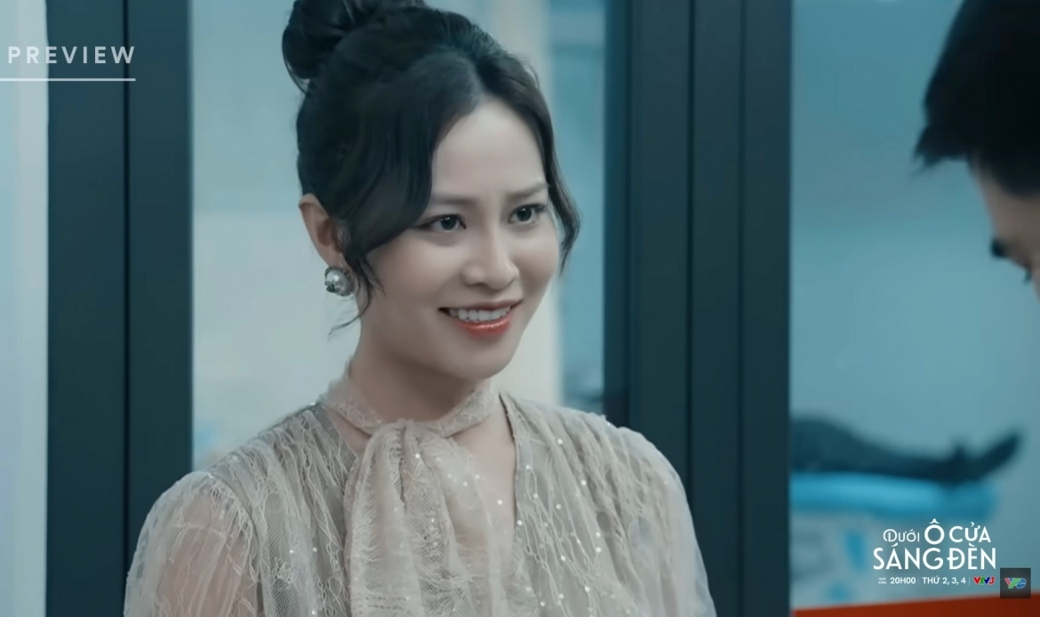 Quỳnh Châu với tạo hình bị chê già sến trong phim mới